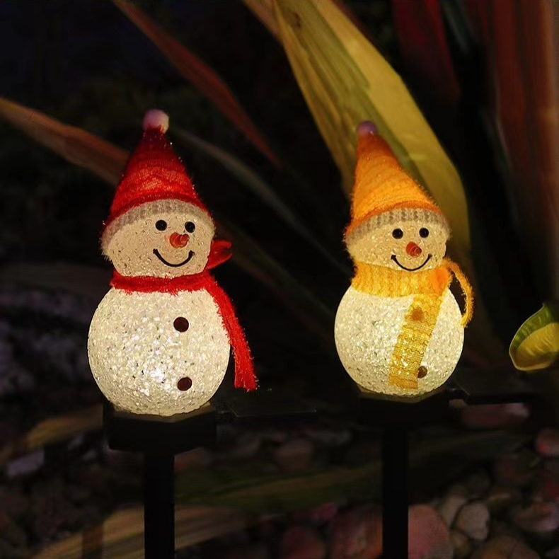 Outdoor Lighting Pathway - Snowman Solar Garden Light Outdoor Ground