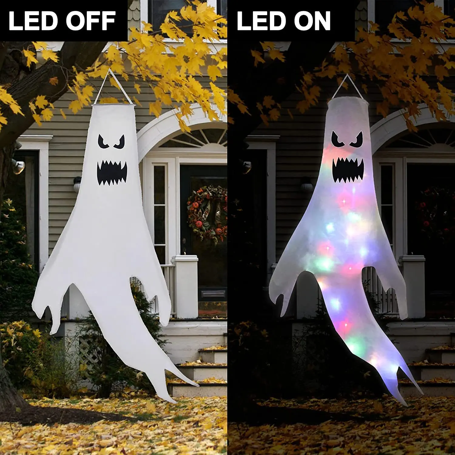 Halloween LED Ghost Windsock H - Outdoor Lighting Effects ulasan dan harga