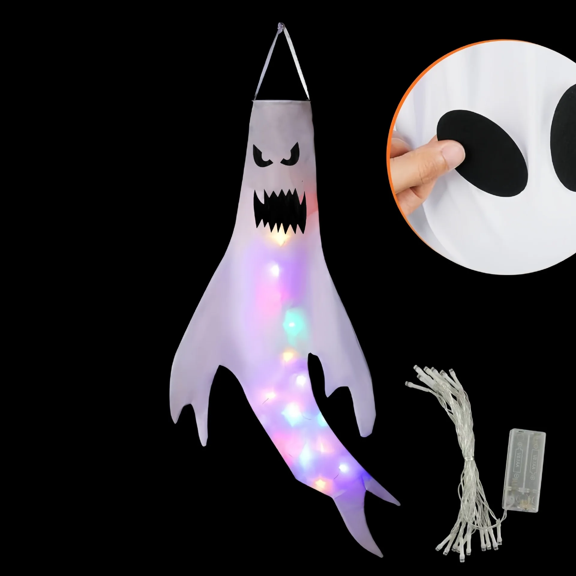 Halloween LED Ghost Windsock H - Outdoor Lighting Effects ulasan dan harga