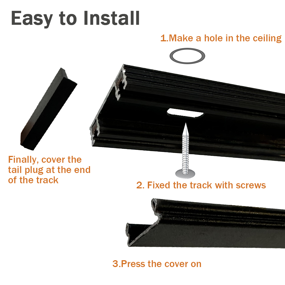 UT-Pro Series Magnetic Track L - Outdoor Lighting Track ulasan dan harga