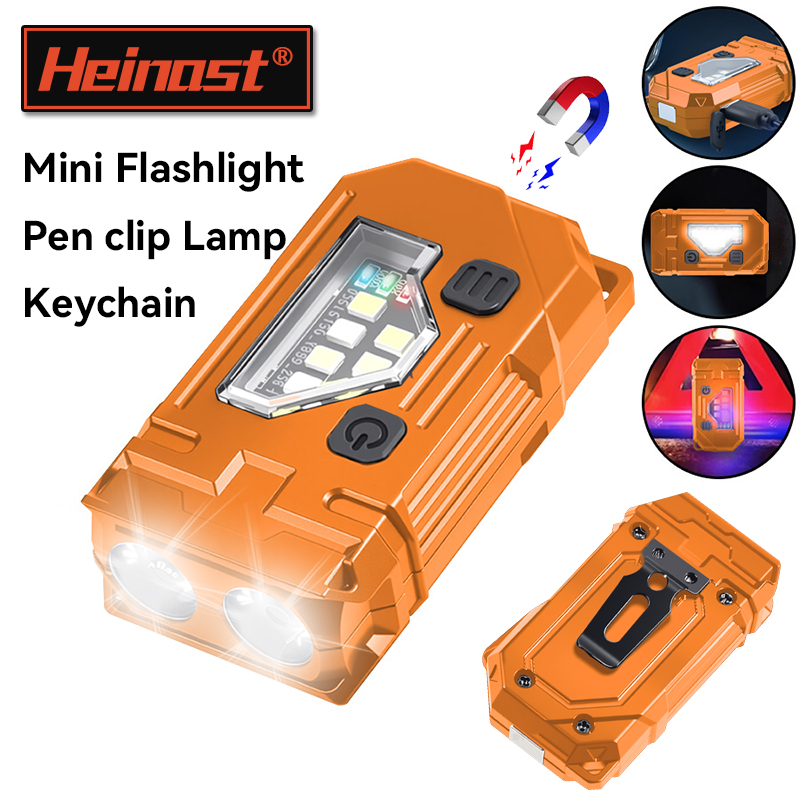 Mini Keychain EDC Flashlight R - Outdoor Lighting Black ulasan dan harga