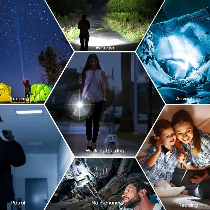Portable Rechargeable Outdoor  - Outdoor Lighting Black ulasan dan harga