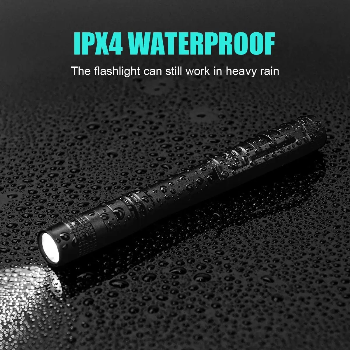 Portable Mini LED Pen Flashlig - Outdoor Lighting Black ulasan dan harga