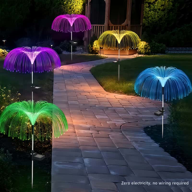 5 Pcs Solar Jellyfish LED Ligh - Outdoor Lighting Pathway ulasan dan harga