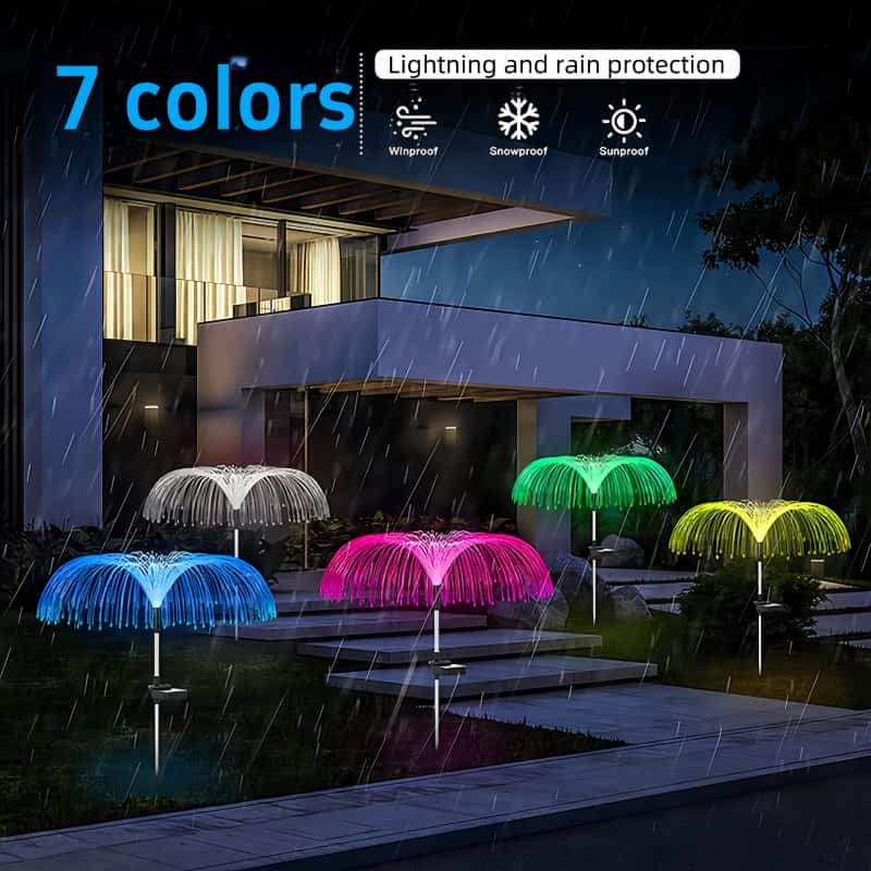 5 Pcs Solar Jellyfish LED Ligh - Outdoor Lighting Pathway ulasan dan harga