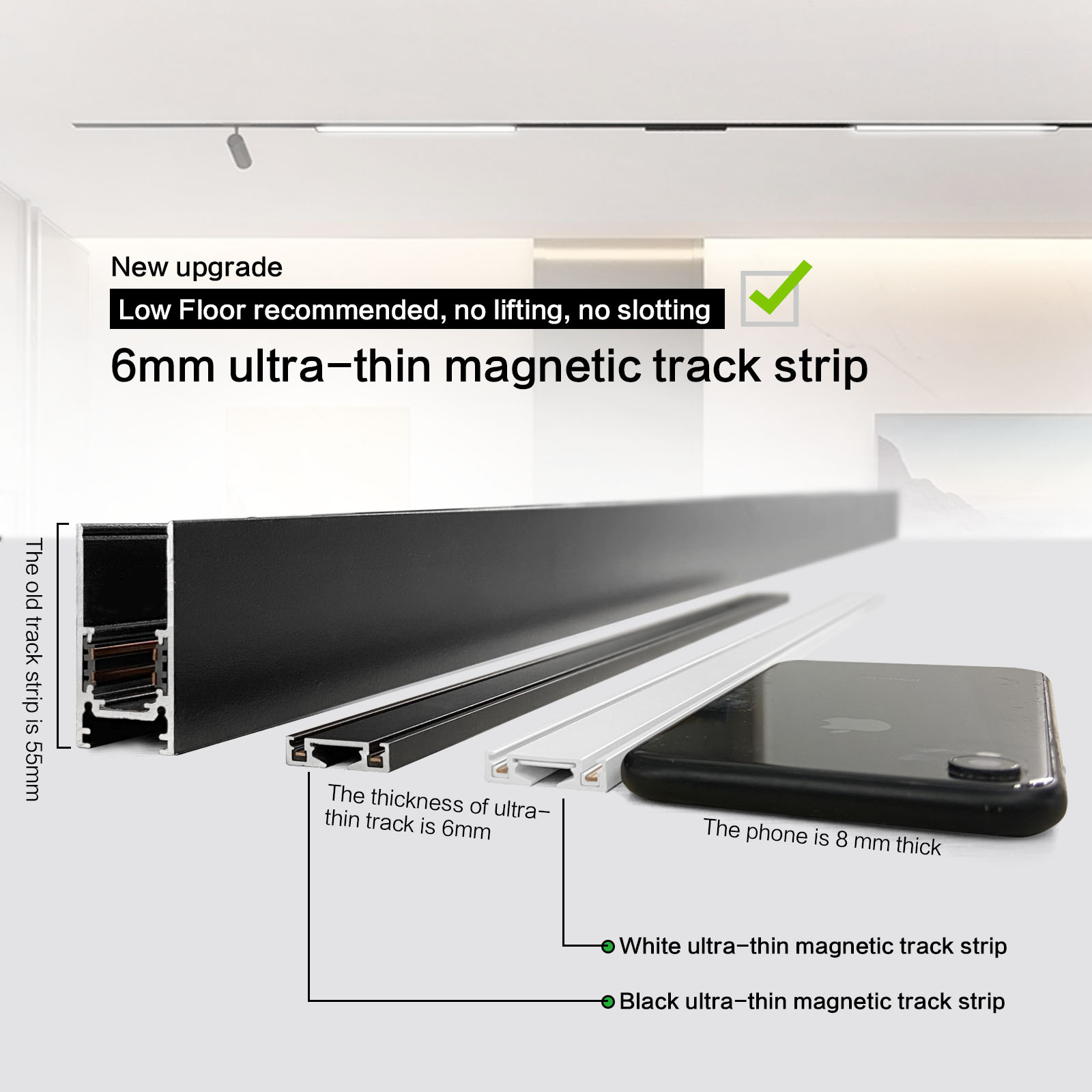 ST1 Series 3CCT Black White Ul - Outdoor Lighting Track ulasan dan harga