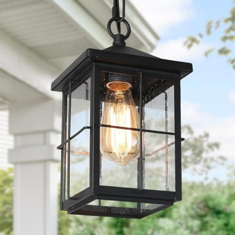 Outdoor Pendant Light Fixture, - Outdoor Lighting Black ulasan dan harga