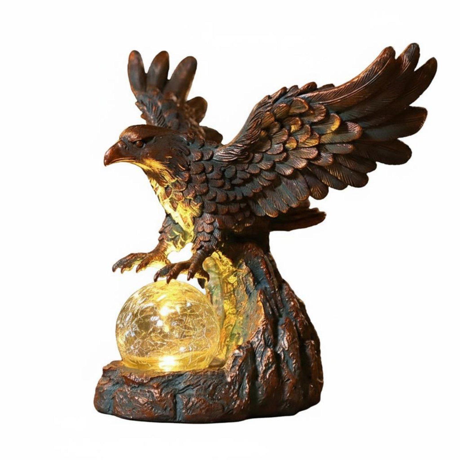 Solar Eagle Statue Light Water - Outdoor Lighting Pathway ulasan dan harga
