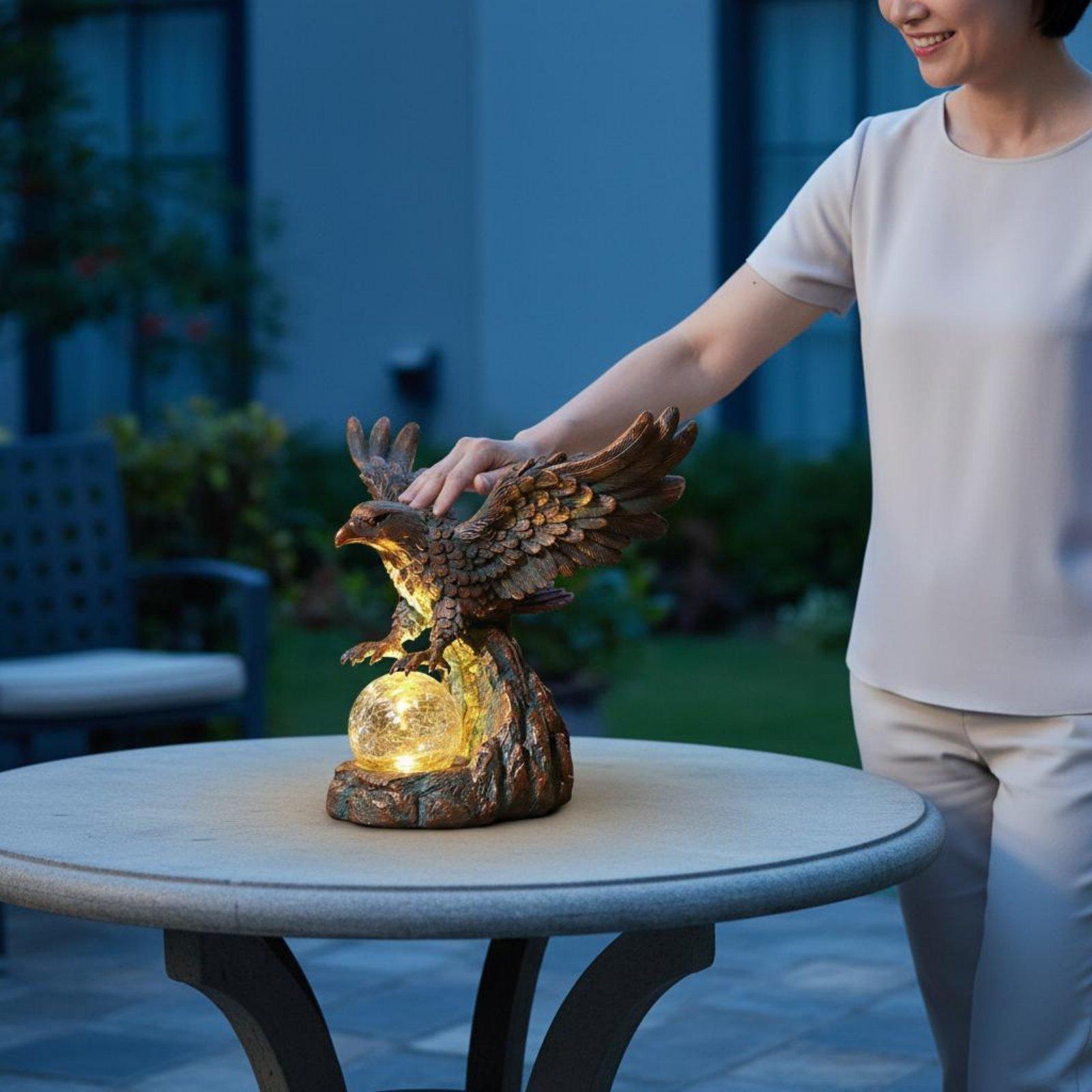 Solar Eagle Statue Light Water - Outdoor Lighting Pathway ulasan dan harga