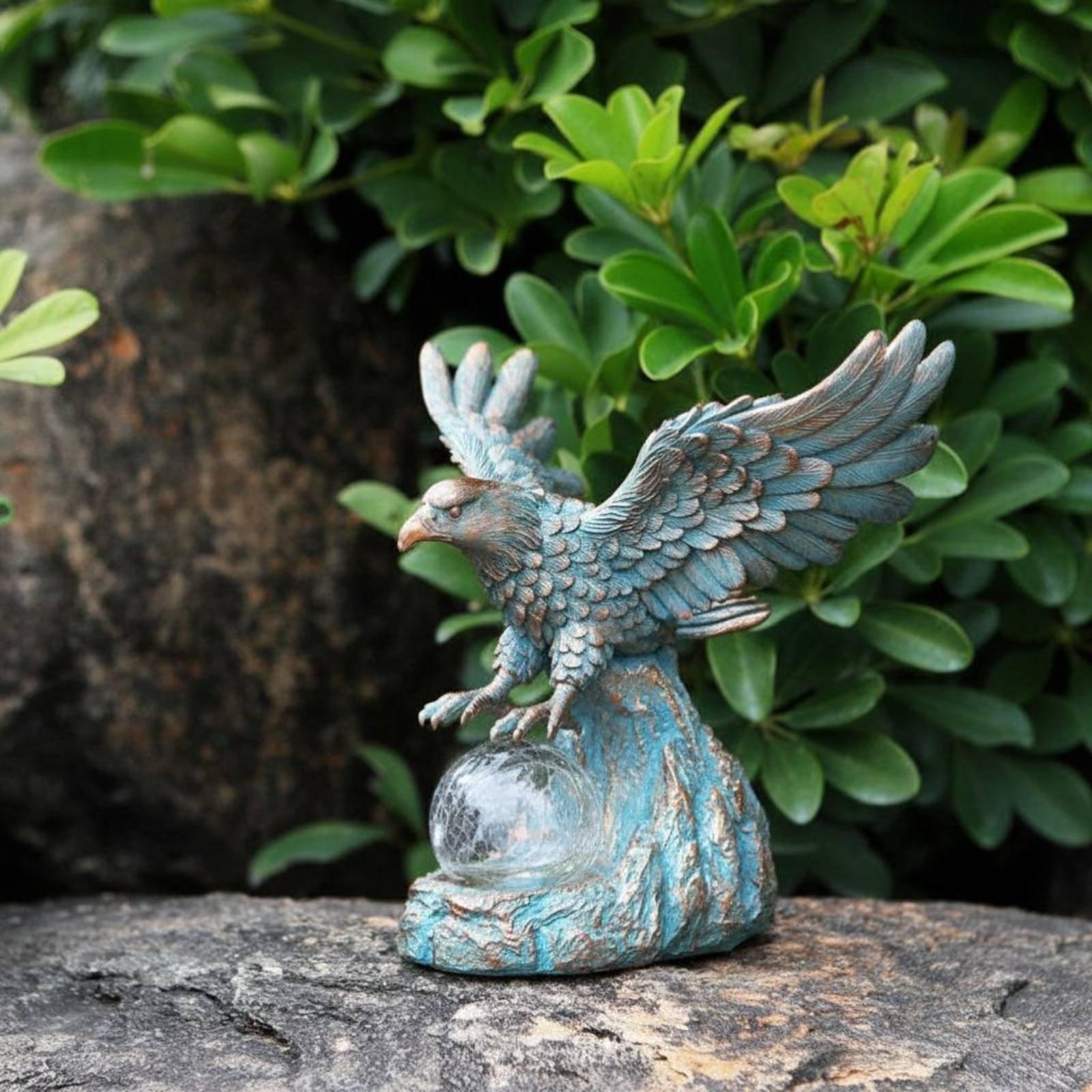 Solar Eagle Statue Light Water - Outdoor Lighting Pathway ulasan dan harga