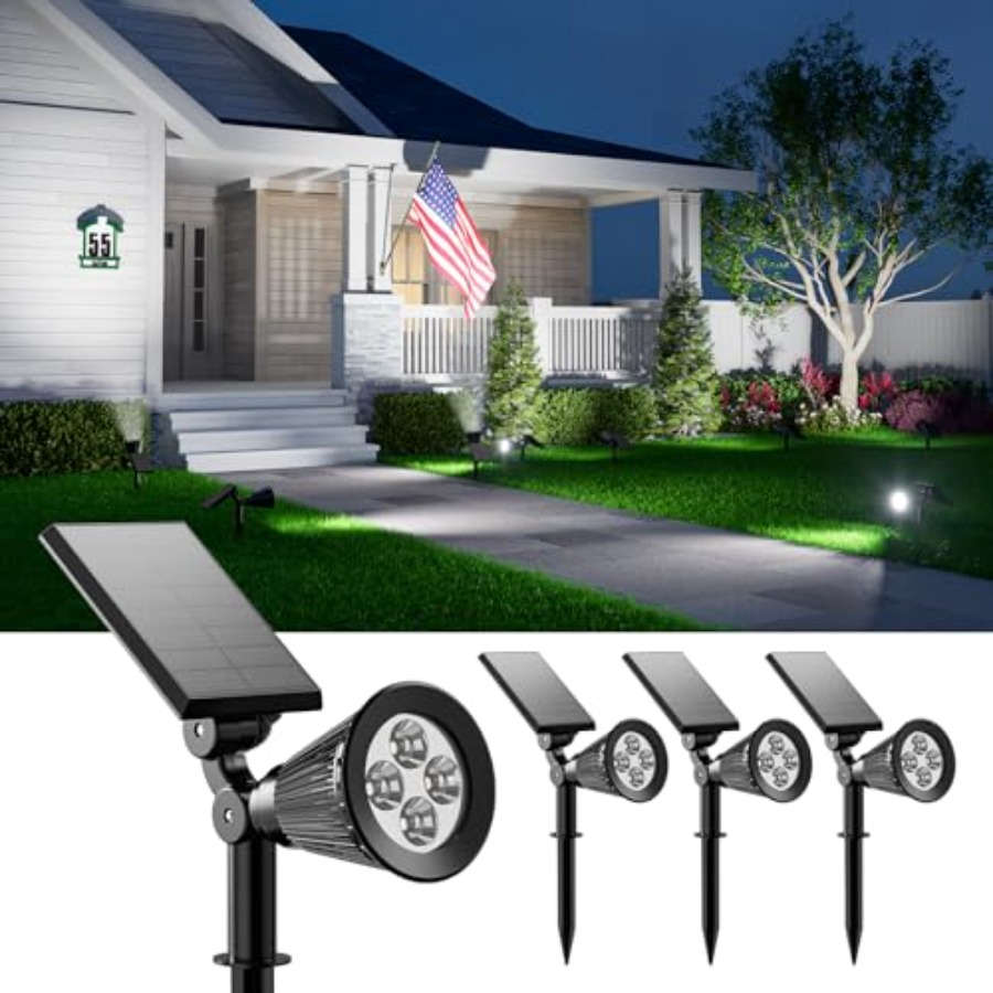 Solar Spotlights Outdoor Water - Outdoor Lighting And Landscape ulasan dan harga