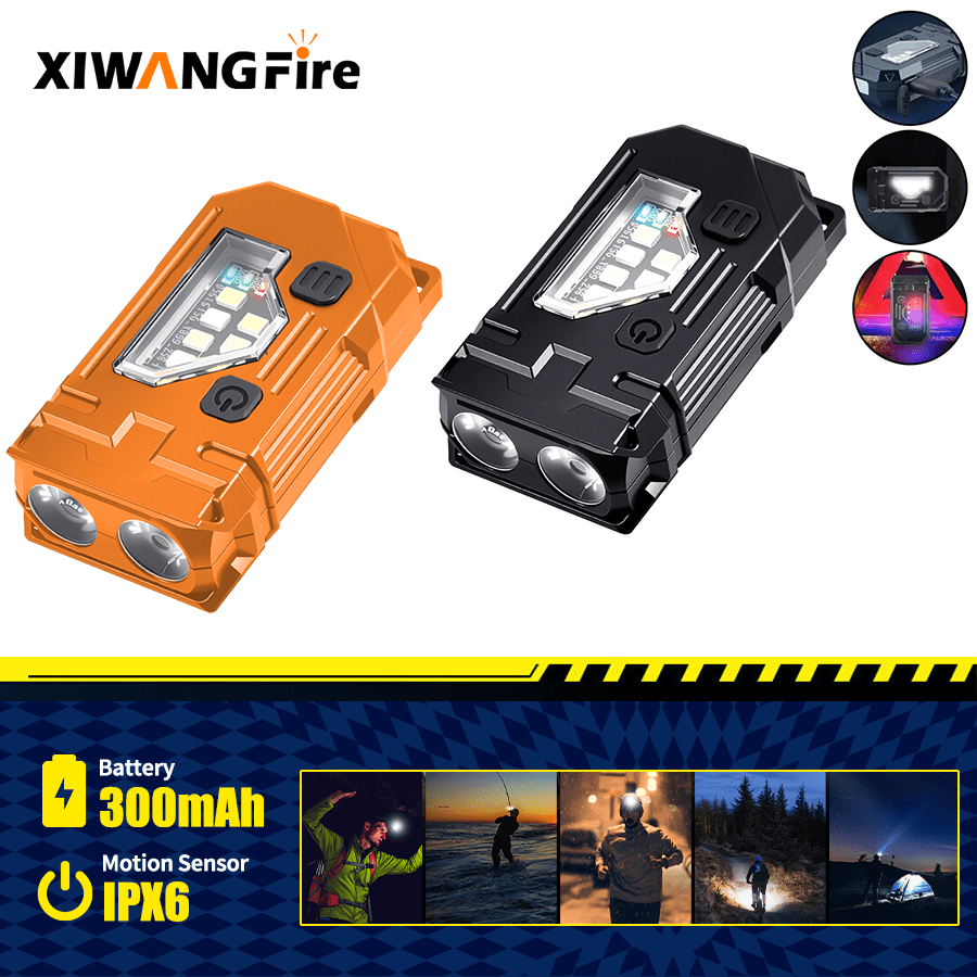 Mini Keychain EDC Flashlight - - Outdoor Lighting Black ulasan dan harga