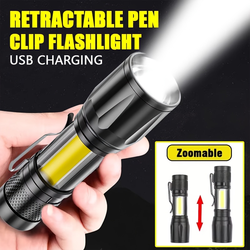 Mini LED Flashlight COB Floodl - Outdoor Lighting Black ulasan dan harga
