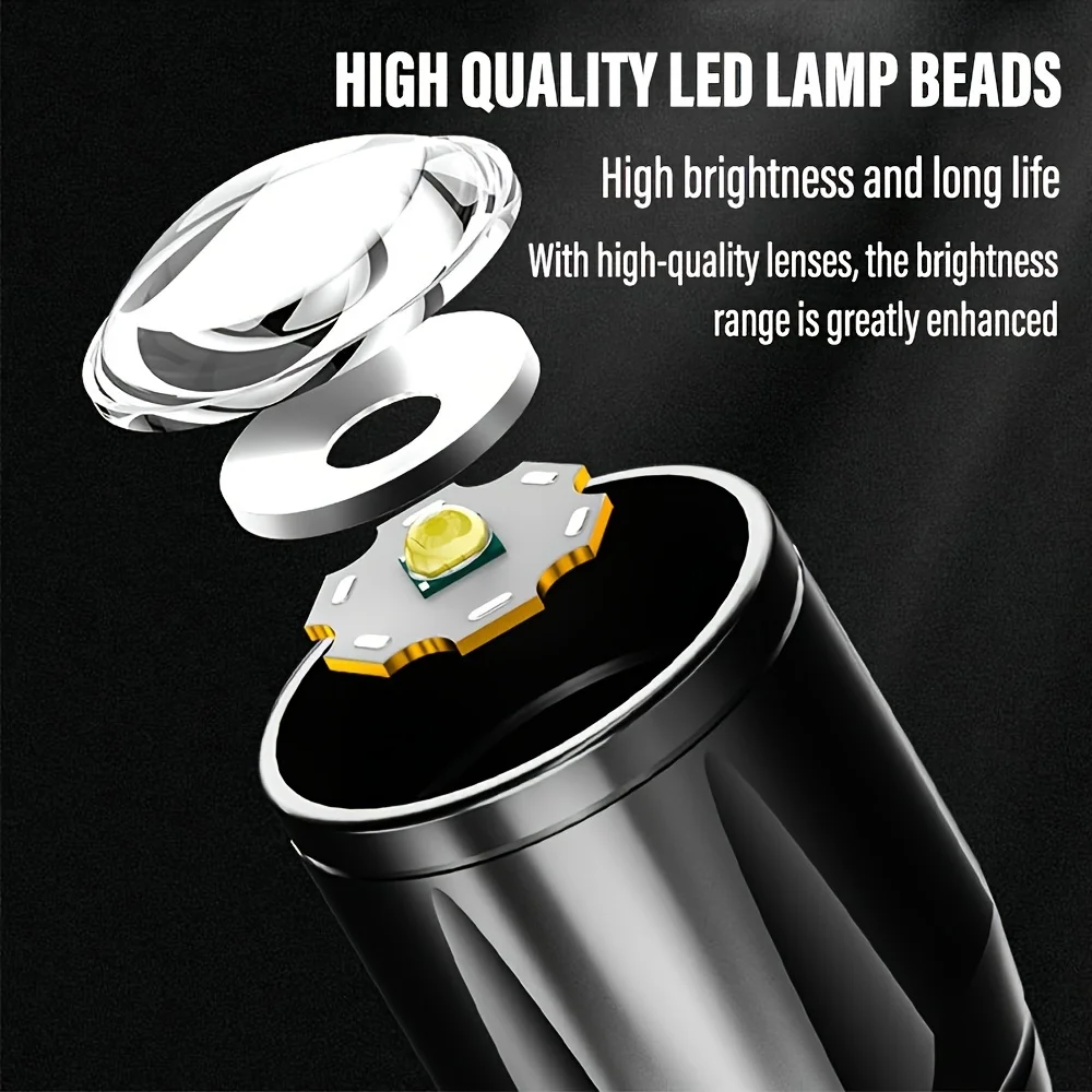 Mini LED Flashlight COB Floodl - Outdoor Lighting Black ulasan dan harga