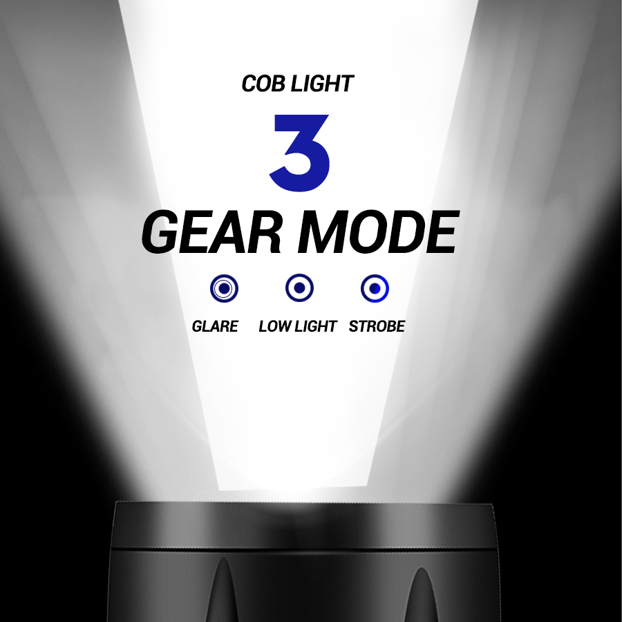 Mini LED Flashlight COB Floodl - Outdoor Lighting Black ulasan dan harga