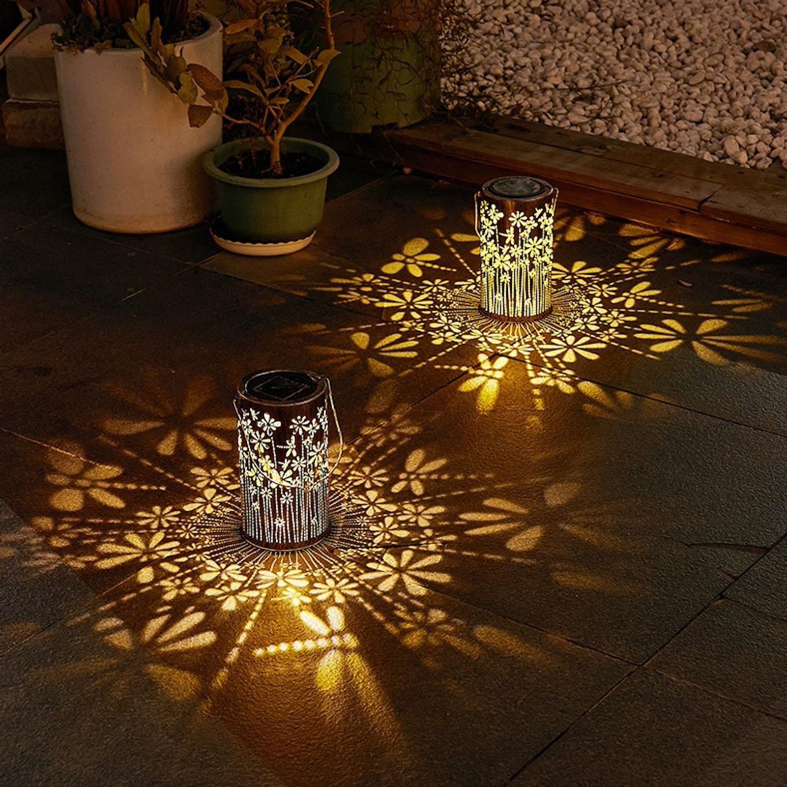 Solar Lanterns Colorful Metal  - Outdoor Lighting And Landscape ulasan dan harga