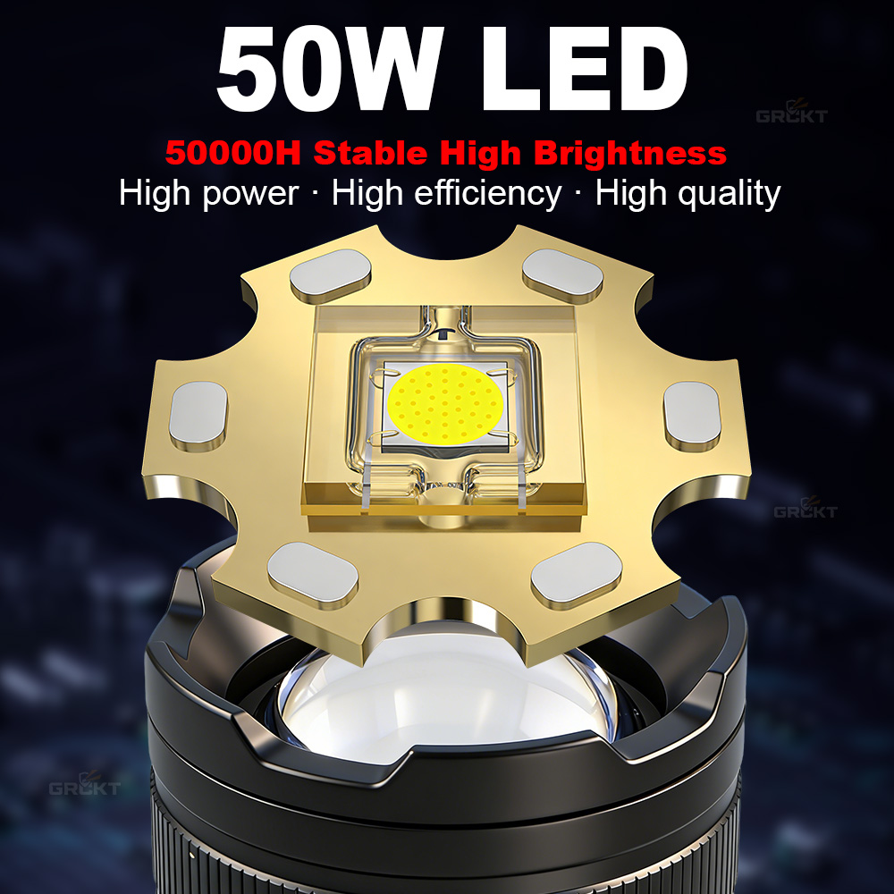 80000CD Most Powerful LED Flas - Outdoor Lighting Black ulasan dan harga