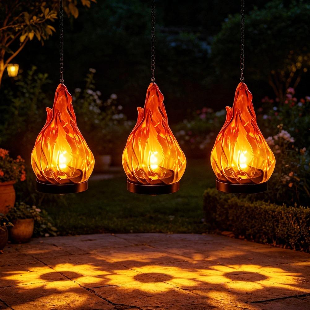 Solar Flame Hanging Lantern Li - Outdoor Lighting Ip65 ulasan dan harga