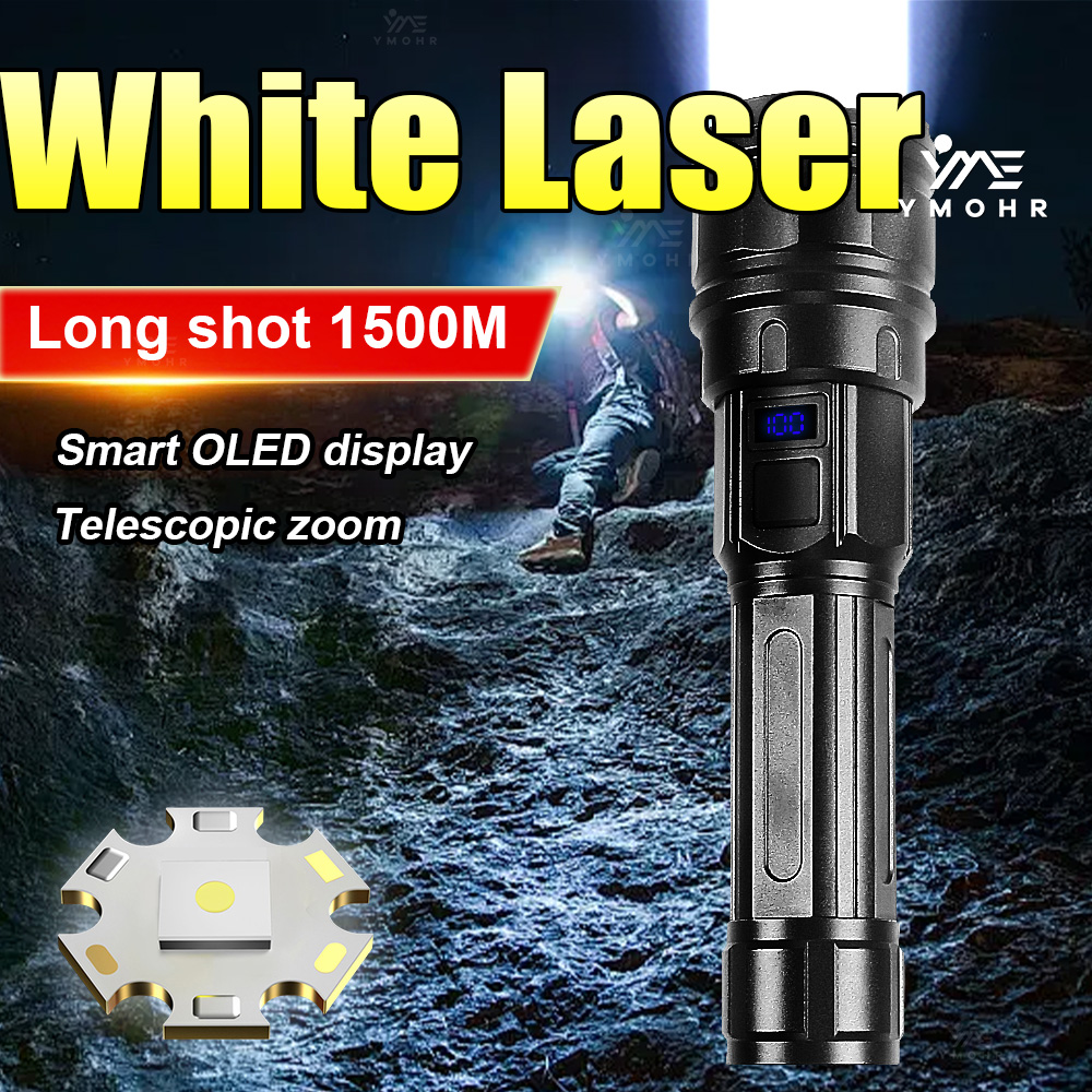 White Laser High Power Flashli - Outdoor Lighting Black ulasan dan harga
