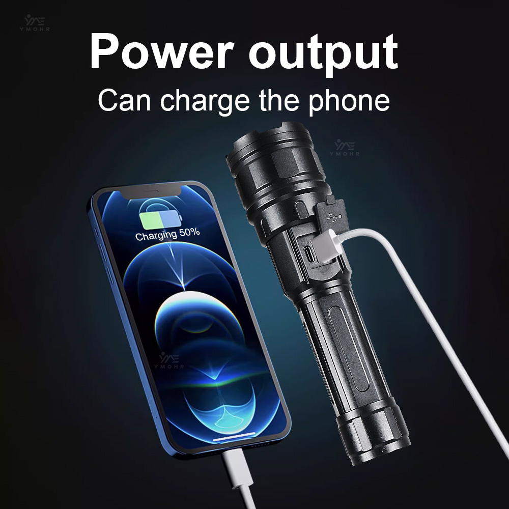 White Laser High Power Flashli - Outdoor Lighting Black ulasan dan harga
