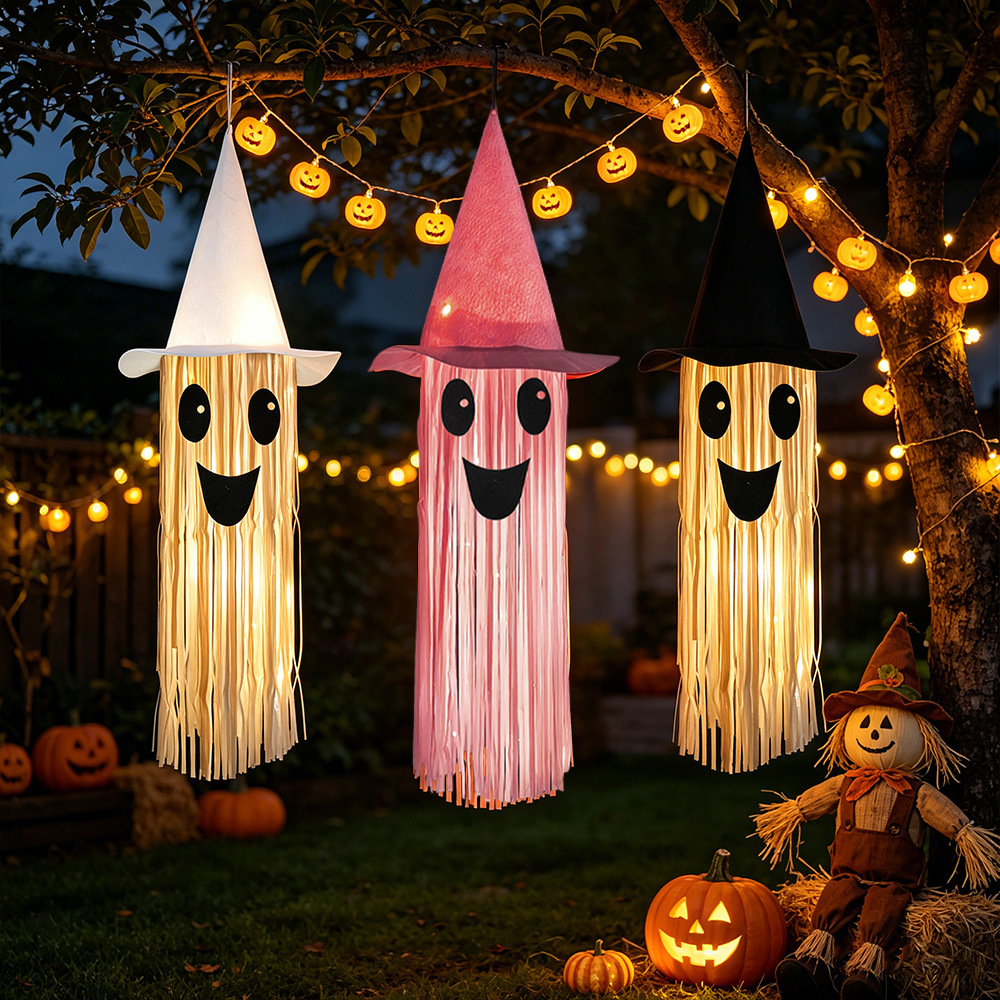 Halloween Glowing Witch Hat Gh - Outdoor Lighting Effects ulasan dan harga