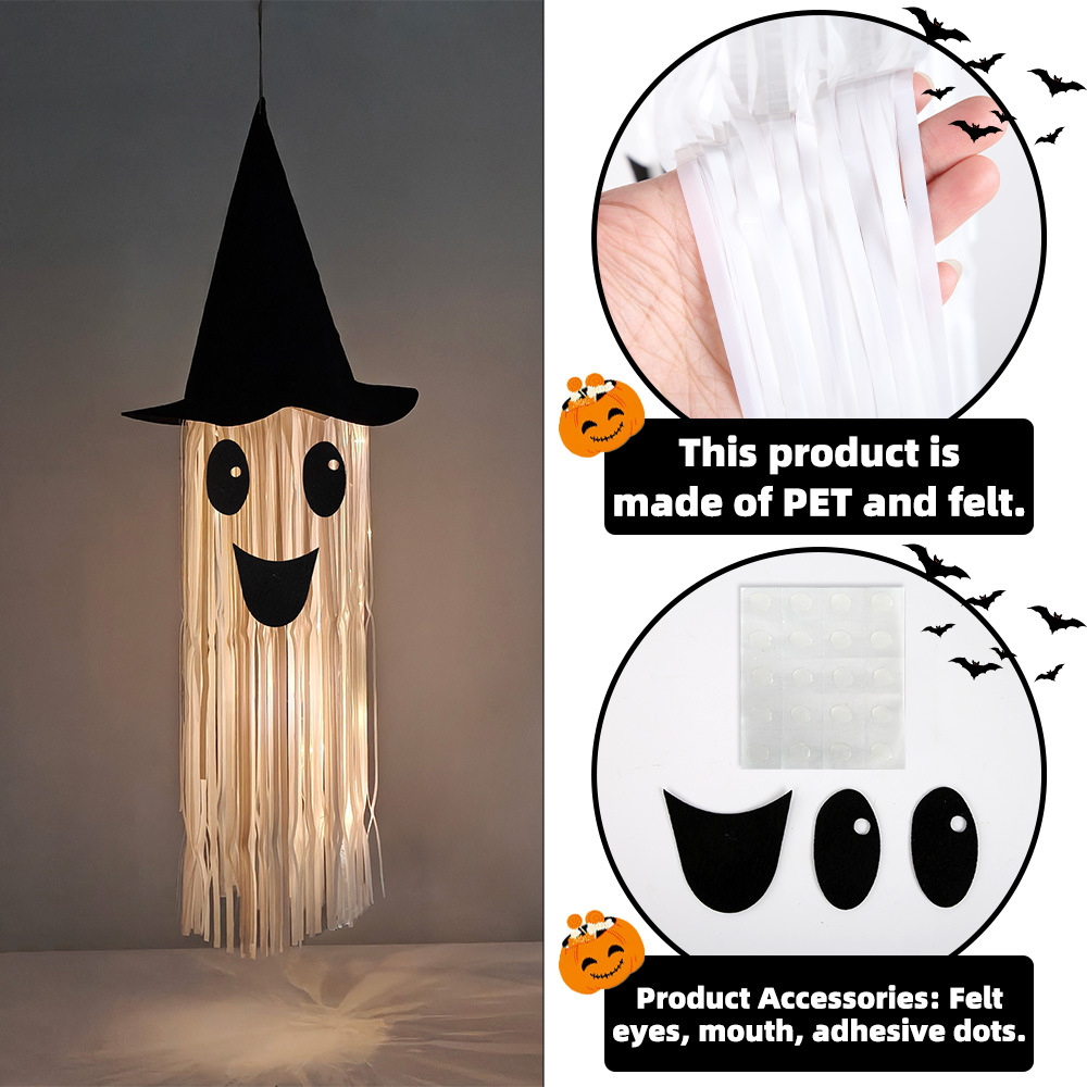 Halloween Glowing Witch Hat Gh - Outdoor Lighting Effects ulasan dan harga